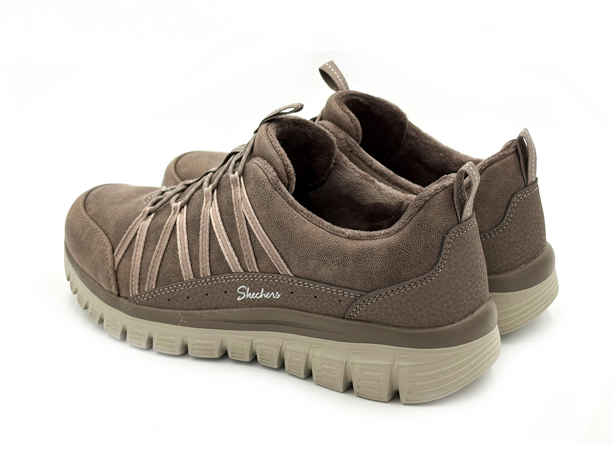 SKECHERS 100889/DKTP Graceful zapatilla deportiva casual Taupe Mujer