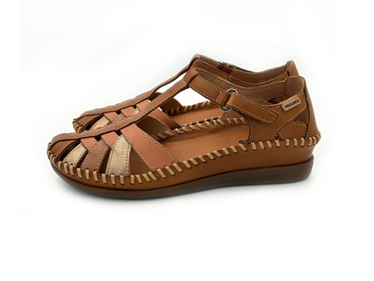 PIKOLINOS W8K-0705C1 CADAQUES Sandalia Semiabierta Piel Brandy Mujer