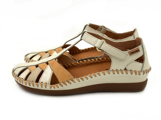 PIKOLINOS W8K-0705C1 CADAQUES Sandalia Semiabierta Piel Nata Mujer