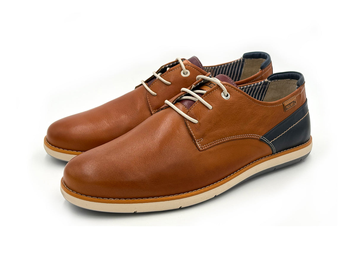 PIKOLINOS M4E-4104C1 JUCAR Zapato cordones piel Brandy Hombre