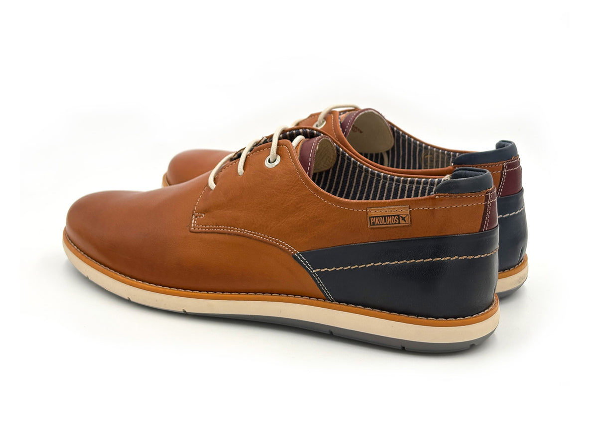 PIKOLINOS M4E-4104C1 JUCAR Zapato cordones piel Brandy Hombre