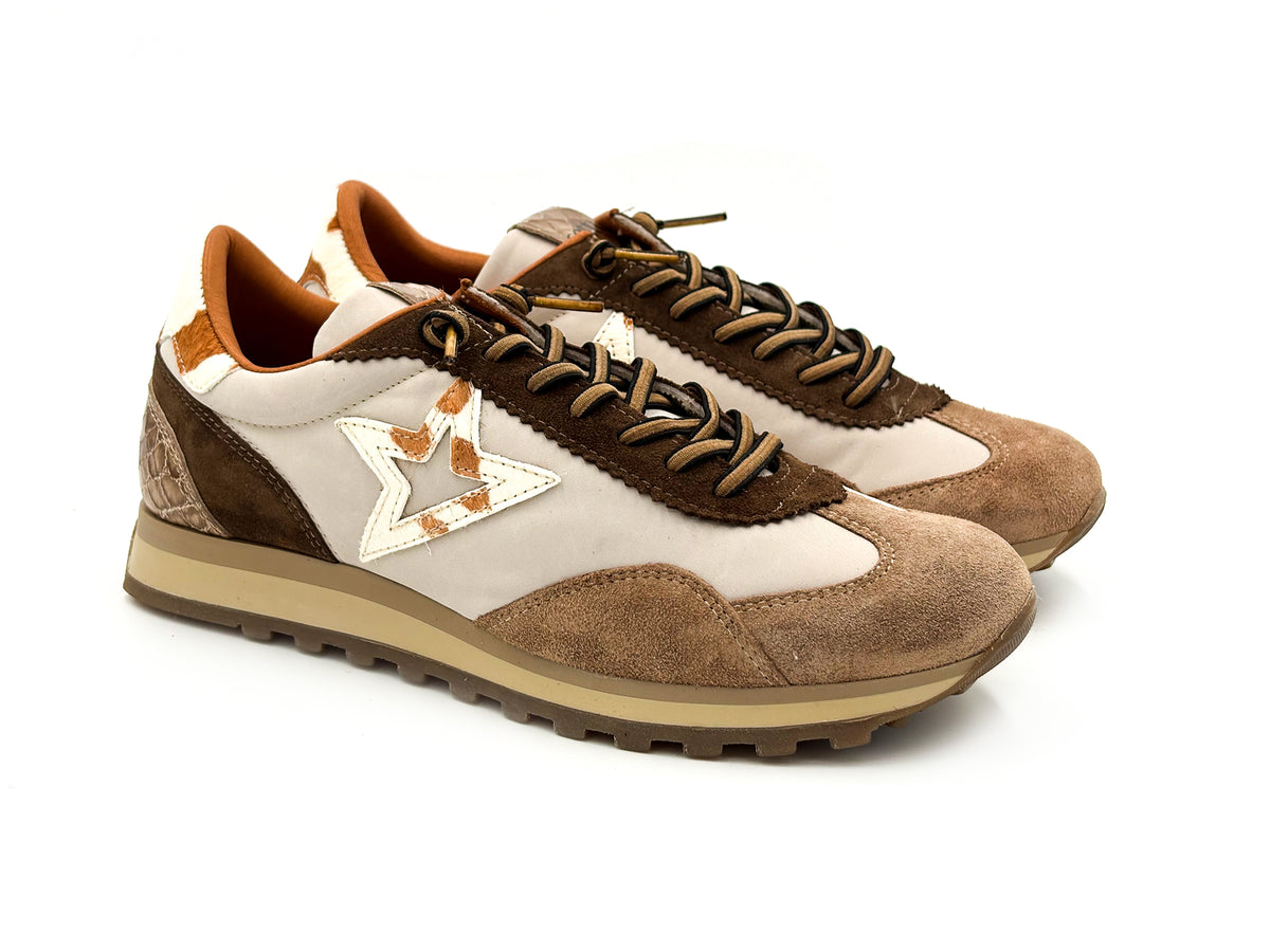 CETTI C-1259 SRA Sneakers Ante Nilon Dessert cordón elástico Mujer