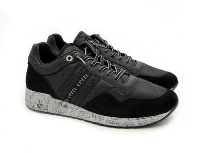 CETTI C-1308 Sneakers Ante Negro cordón elástico Hombre