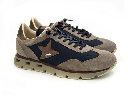 CETTI C-1385 Sneakers Ante Sweet Oxido Navy cordón elástico Hombre