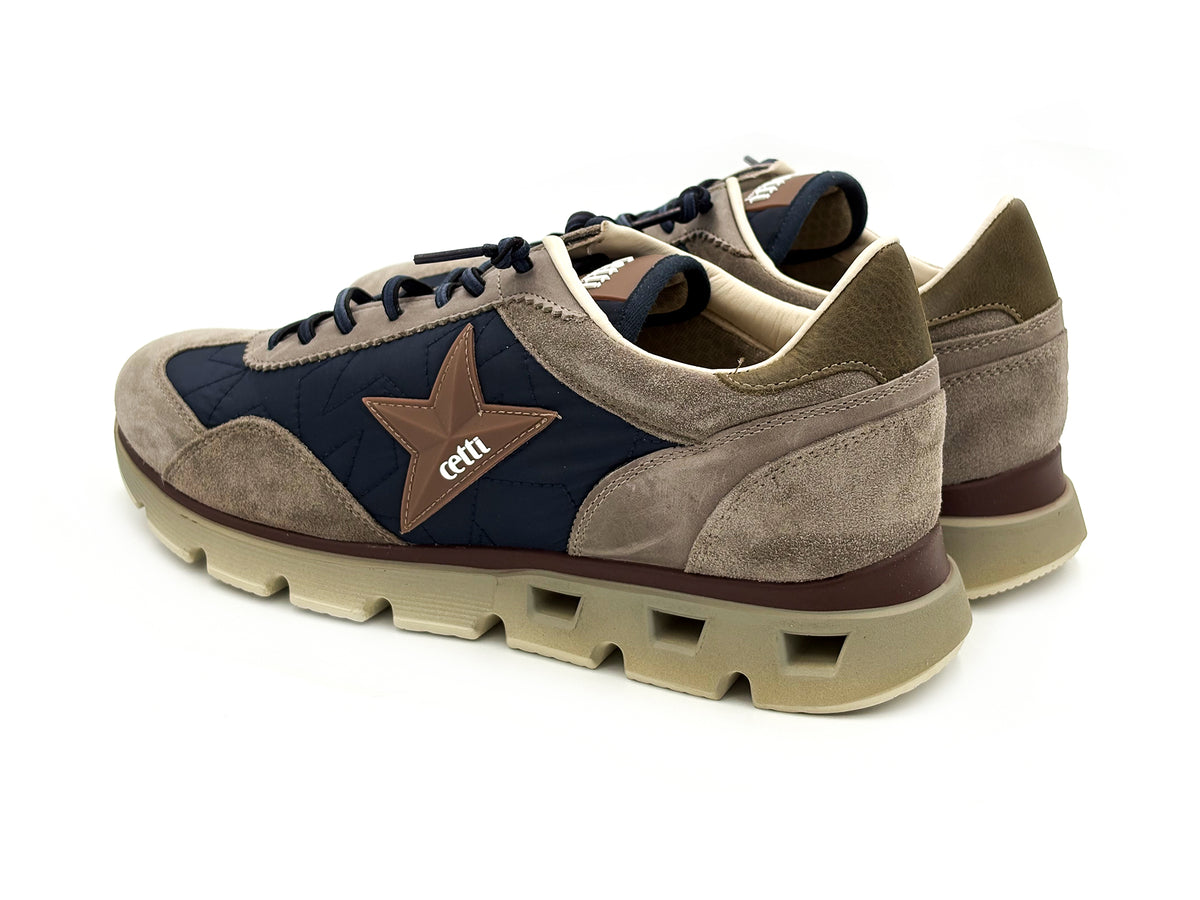 CETTI C-1385 Sneakers Ante Sweet Oxido Navy cordón elástico Hombre