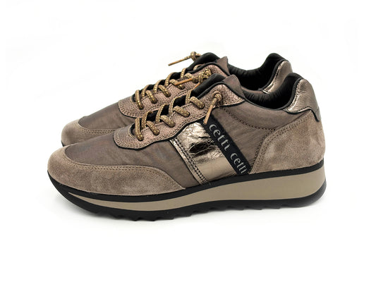 CETTI C-849 SRA Sneakers Ante Mesh Oxido cordón elástico Mujer