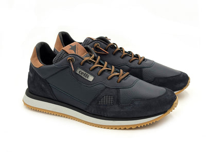 CETTI C-1397 Sneakers Ante Napa Navy cordón elástico Hombre