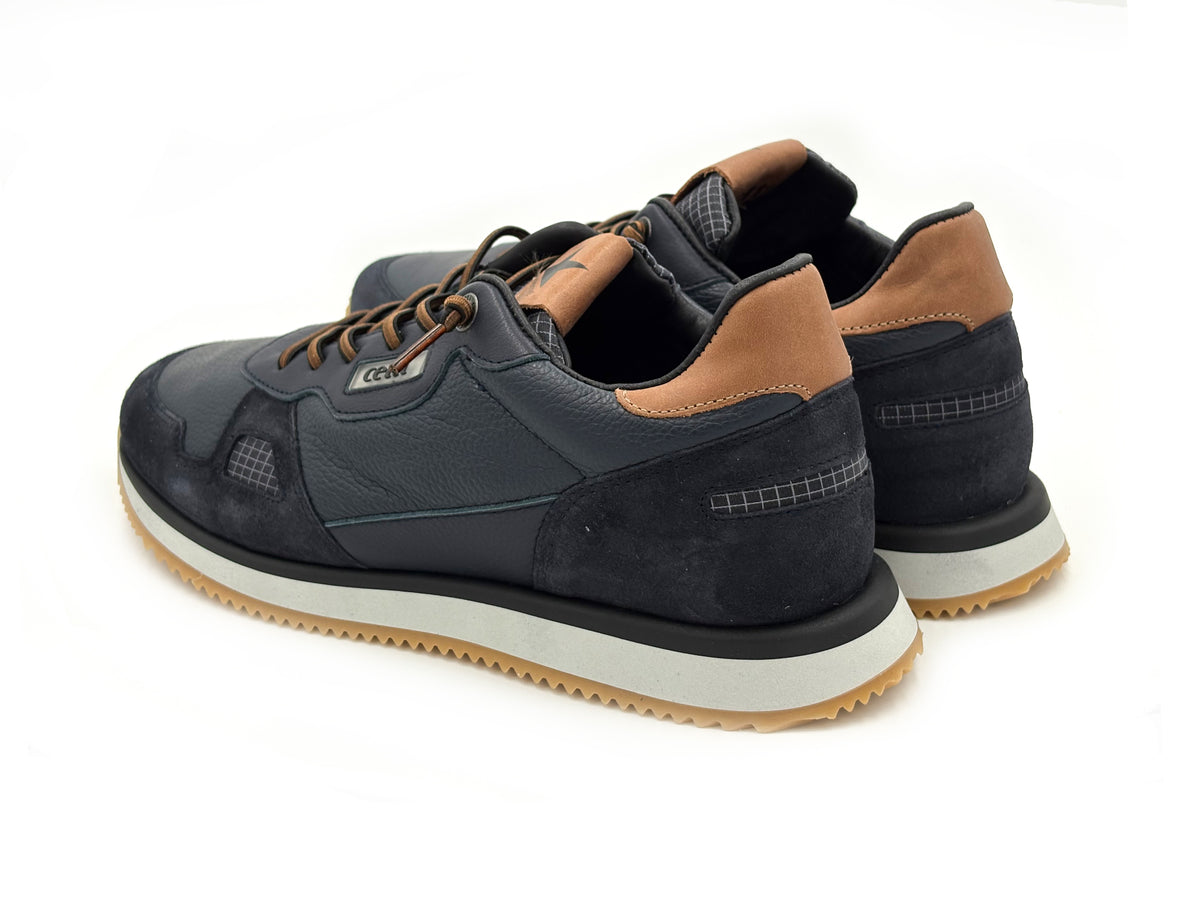 CETTI C-1397 Sneakers Ante Napa Navy cordón elástico Hombre