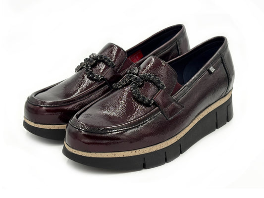 FLUCHOS D9325-NA MOCASIN CHAROL AD. PEDRERIA MUJER