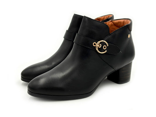 PIKOLINOS W1Z-8602C1 Calafat Botin Piel Negro Cremallera Mujer