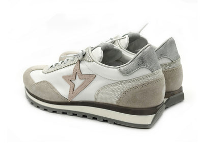 Cetti C-1259 SRA Ante-Mesh Blanco Sneaker cordón elastico Mujer