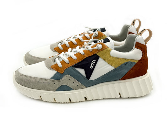 CETTI C-1405 Ante-Mesh Multicolor Sneaker cordón elastico Hombre