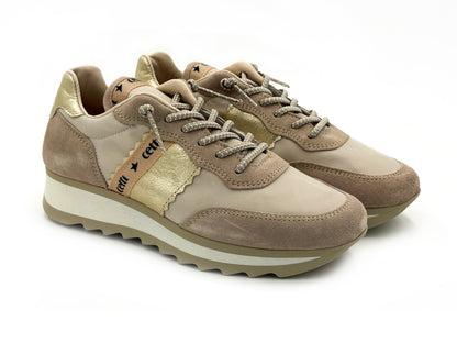Cetti C-849 Sra Ante-Mesh Caliza  Sneakers Beig Mujer