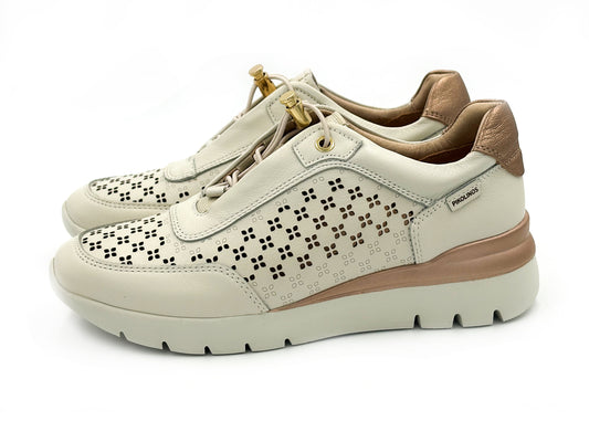 PIKOLINOS W4R-6707C1 Cantabria Zapato Cordon Piel Nata elastico Mujer