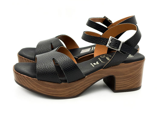 OH MY SANDALS 5921 Sandalia Tacón 5 Piel Negro Mujer