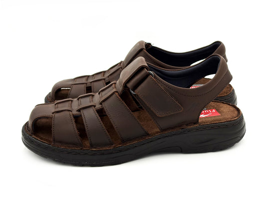 FLUCHOS F2198 AZORES Sandalia Piel Gaucho Marron Hombre
