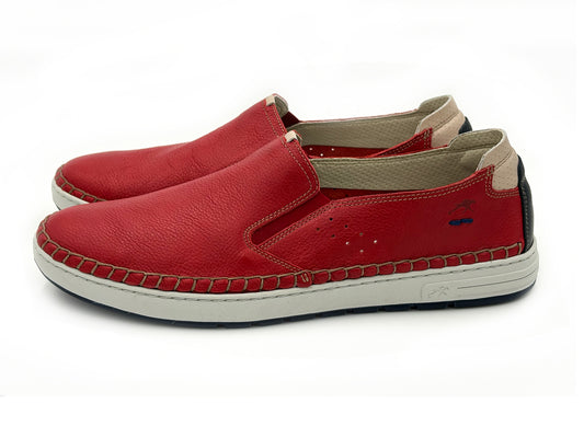 FLUCHOS F1714 INDIOS ROJO Mocasin Hombre Piel Indios Rojo