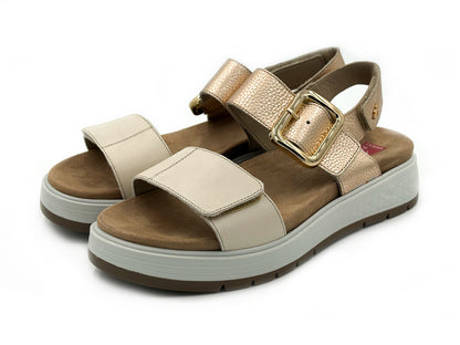 FLUCHOS F2166 STREET Sandalia Piel Ajustable Hebilla Velcro Mujer