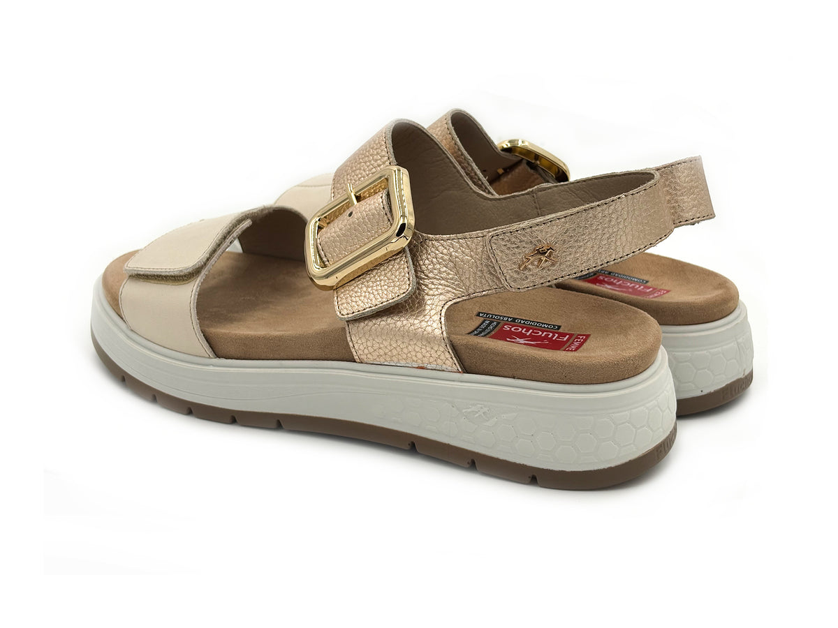FLUCHOS F2166 STREET Sandalia Piel Ajustable Hebilla Velcro Mujer