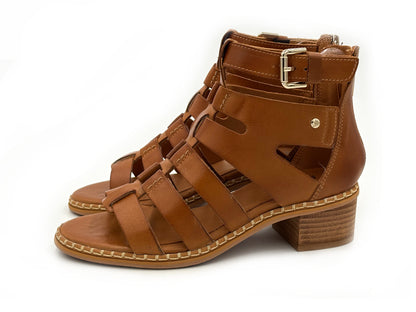 PIKOLINOS W3H-1823 BLANES Sandalia Romana Piel Brandy tacón 5 Mujer