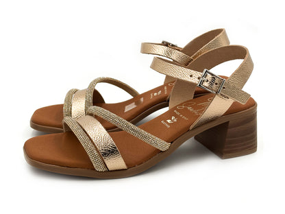 OH MY SANDALS 5905 Sandala Piel Cava adorno Brillantes Mujer