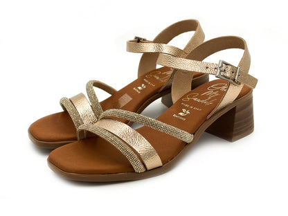 OH MY SANDALS 5905 Sandala Piel Cava adorno Brillantes Mujer