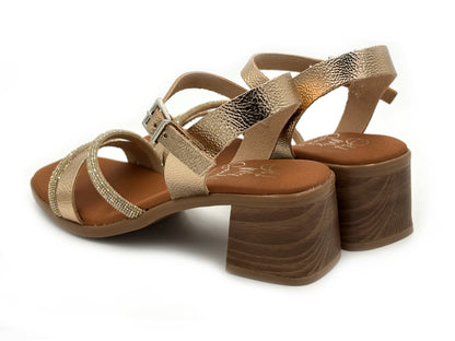 OH MY SANDALS 5905 Sandala Piel Cava adorno Brillantes Mujer