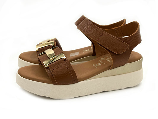 OH MY SANDALS 5961 Sandalia Piel ajustable Cuero Mujer