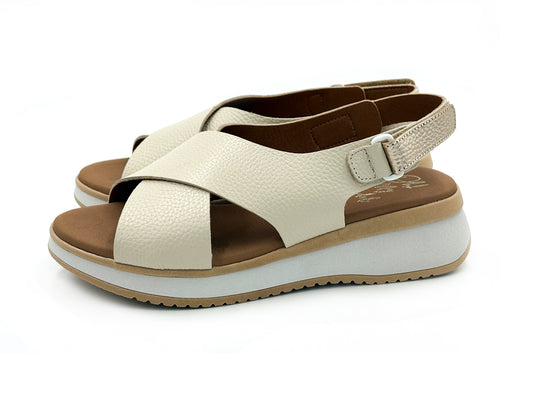 OH MY SANDALS 5943 Sandalia Piel Doya Hielo Velcro Mujer