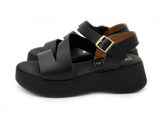 OH MY SANDALS 5969 Sandalia Plataforma Piel Negro Mujer
