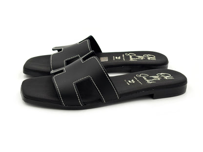 OH MY SANDALS 5810 Zueco Piel Negro Mujer