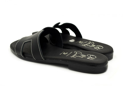 OH MY SANDALS 5810 Zueco Piel Negro Mujer