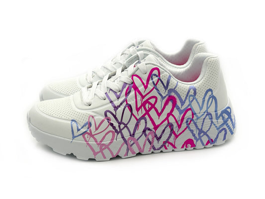 Skechers 314098L/WPRP Sneakers deportivo uno lite Blanco Mujer