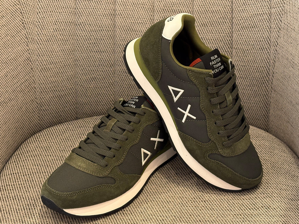 SUN68 Tom Solid Sneakers 74 Kaki Militare cordones Hombre
