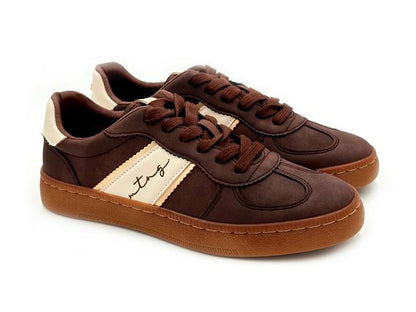 Mustang 60860 C60564 Deportivo Sneaker Roy Marrón cordones Mujer