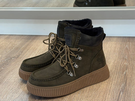 DOCKERS BY GERLI 55KJ302 SPLIT Bota Cordones Kaki Mujer
