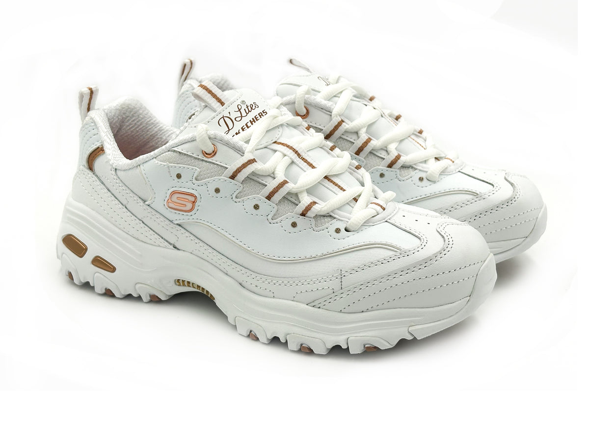 Skechers 11931/WTRG D´lites Deportivo Sneaker cordon Blanco Mujer