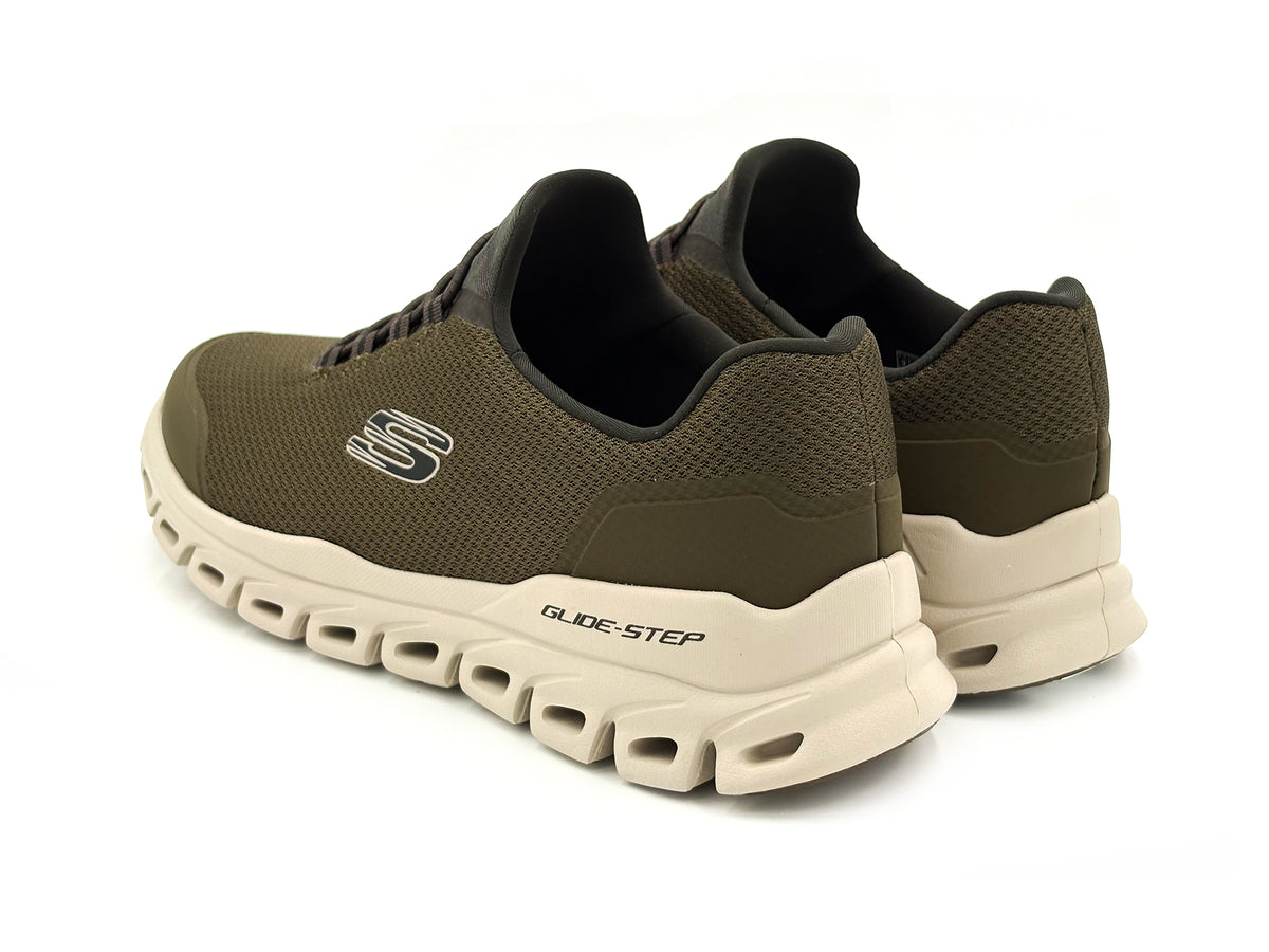 Skechers 233016/OLV Glide Step Noltek Deportivo Sneaker Kaki Elastico