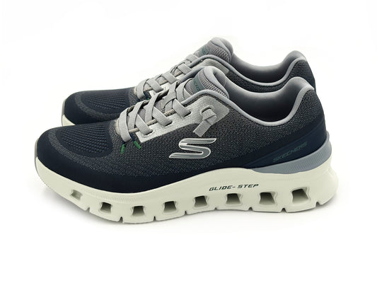 Skechers 233132/NVGY Deportivo Sneakers Waverra Step pro Hombre