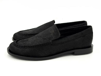 Gioseppo 80770 Mocasin Piel Pelo Negro Mujer
