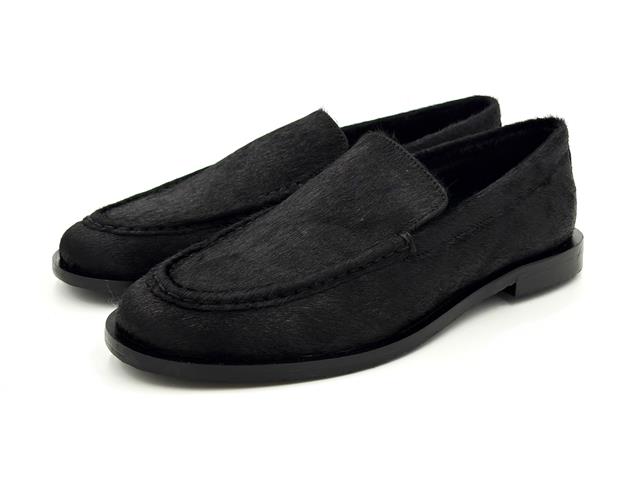 Gioseppo 80770 Mocasin Piel Pelo Negro Mujer