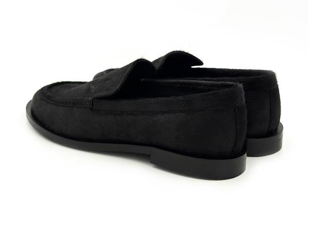 Gioseppo 80770 Mocasin Piel Pelo Negro Mujer