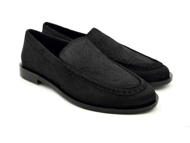 Gioseppo 80770 Mocasin Piel Pelo Negro Mujer
