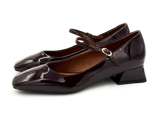 Gioseppo 80828 Zapato Mercedes Mary-Jane Charol Burdeos Mujer