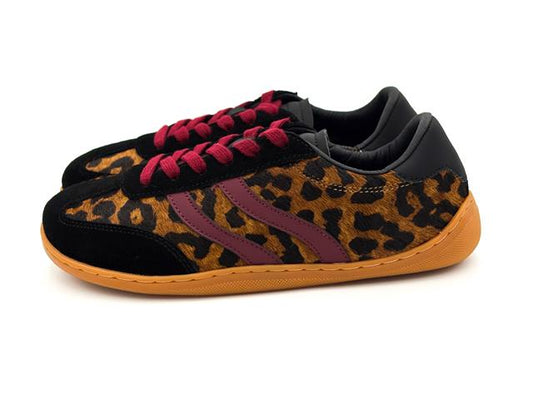 Gioseppo 80671 Zapatilla deportivo Barefoot Leropard cordon Mujer