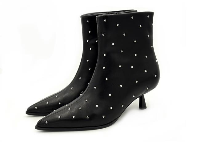 Gioseppo 80821 Botín tachas Negro Cremallera Mujer