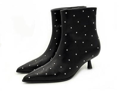 Gioseppo 80821 Botín tachas Negro Cremallera Mujer