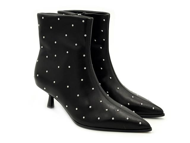 Gioseppo 80821 Botín tachas Negro Cremallera Mujer