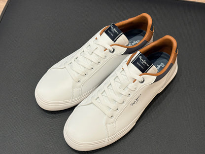 Pepe Jeans PMS30839 800 Zapatilla deportiva Casual cordon Blanco Hombe