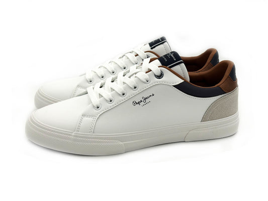 Pepe Jeans PMS00048 Zapatilla deportiva Casual cordones Blanco Hombre